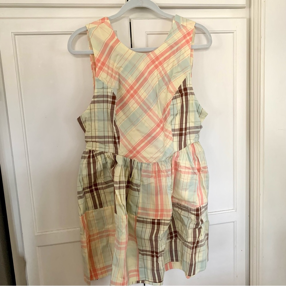 Anthropologie LyreBird Sleeveless Plaid Nap Mini Dress Size M MSRP $98 - Picture 6 of 9